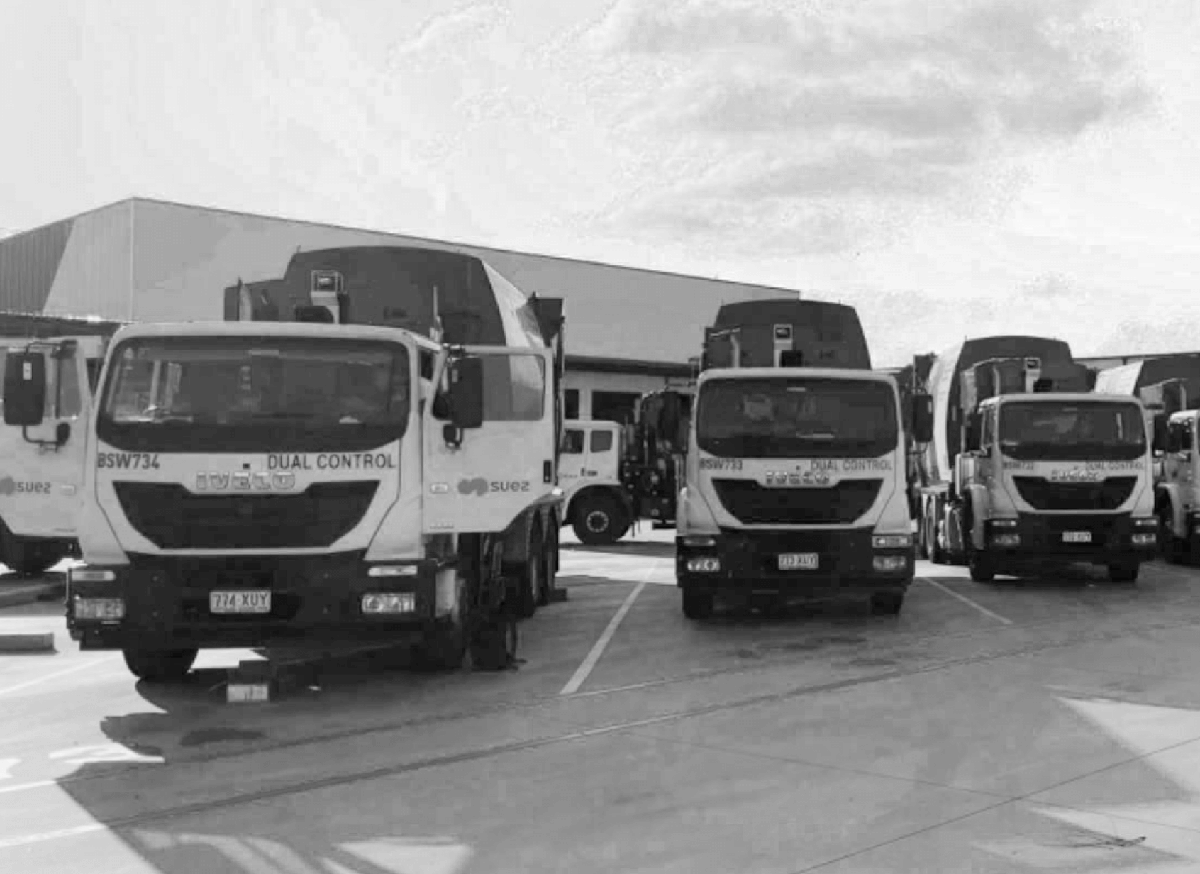 Image of trucks fitted with VisionHQ products